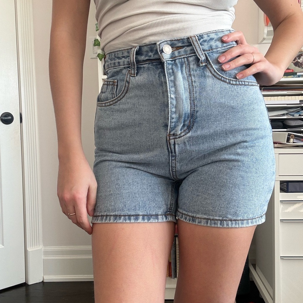 SHEIN Light Blue Jean Shorts